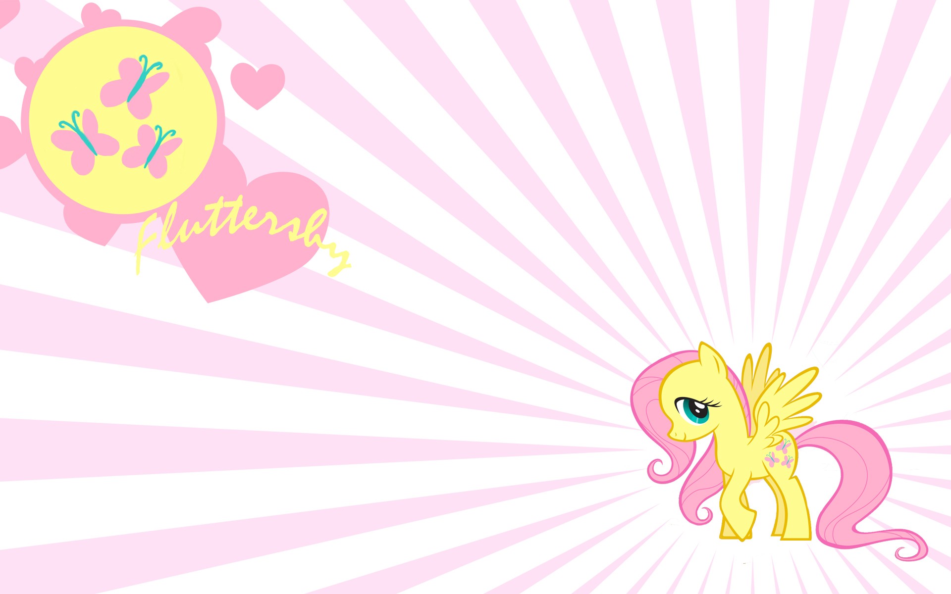 Fluttershy 4K wallpaper