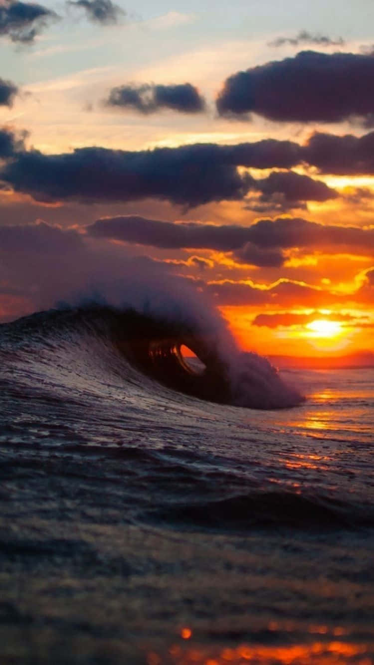 Surfing iPhone Wallpaper