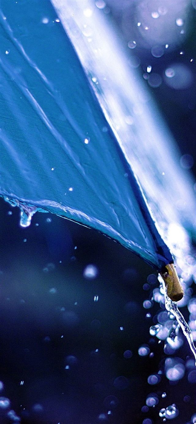 Water umbrella iPhone X Wallpaper