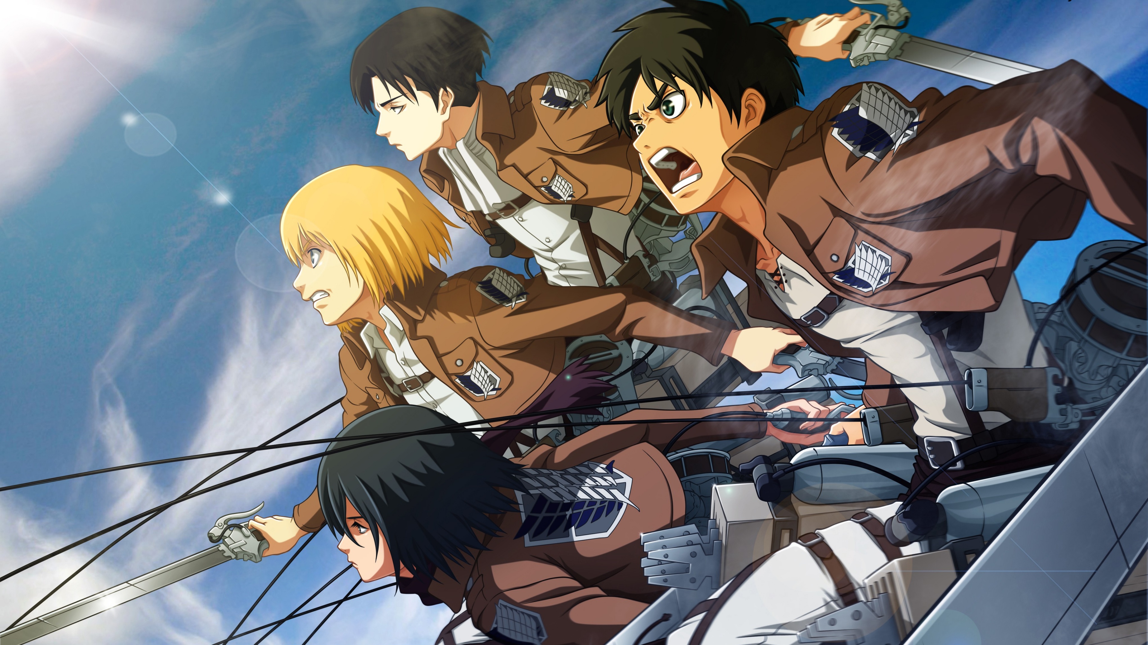 Attack on Titan Wallpaper 4K, Anime
