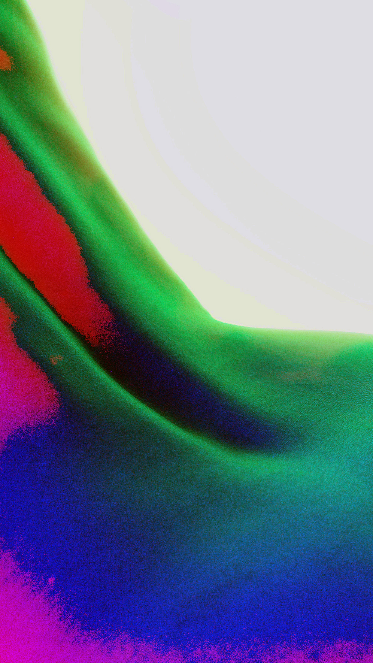 Back Neon Body Red Green Art