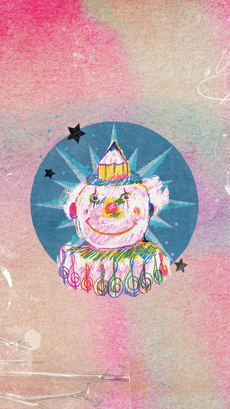 Vintage Clown Image. Free Photo, PNG