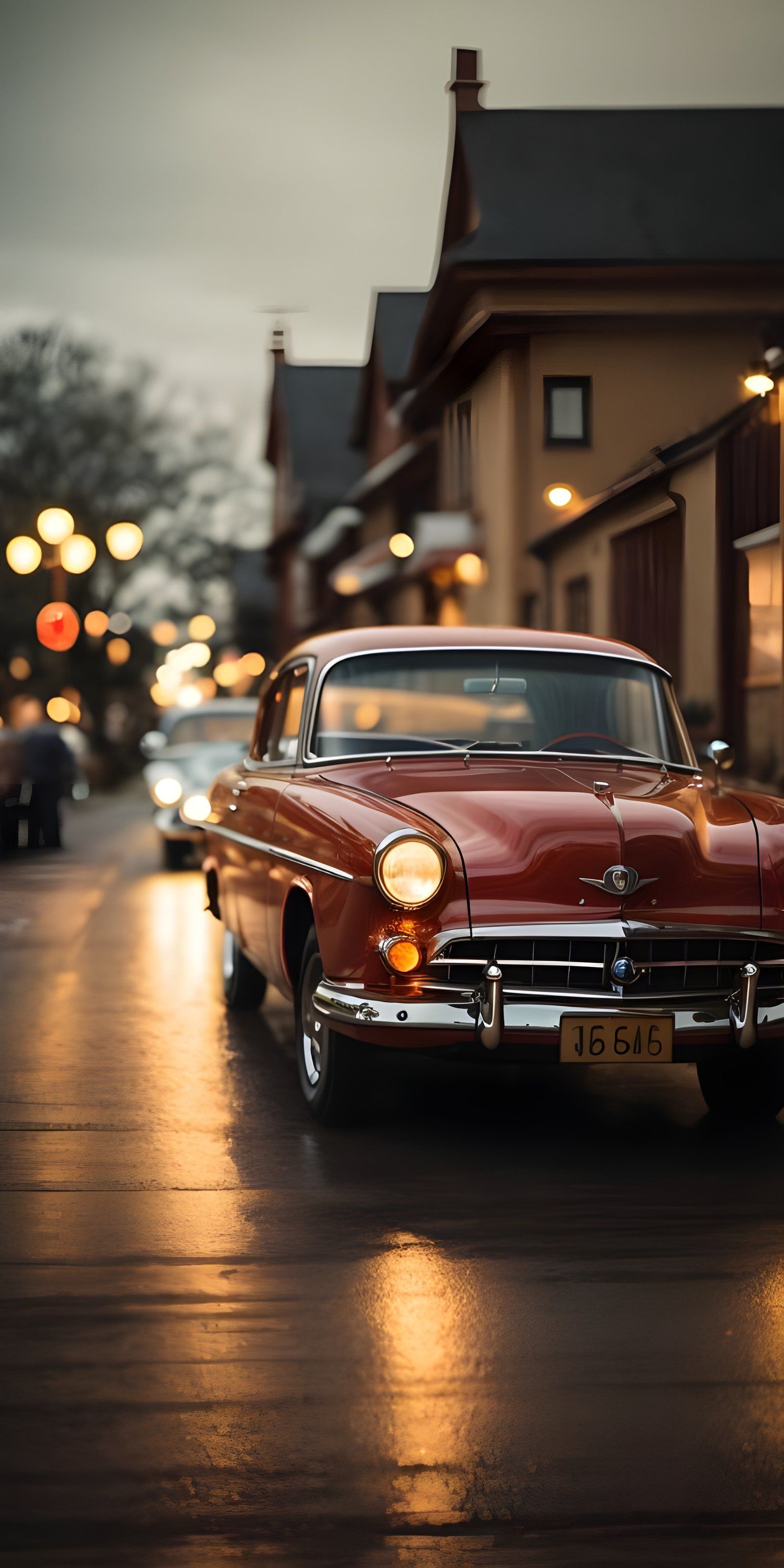 Vintage car Phone Background in 2024