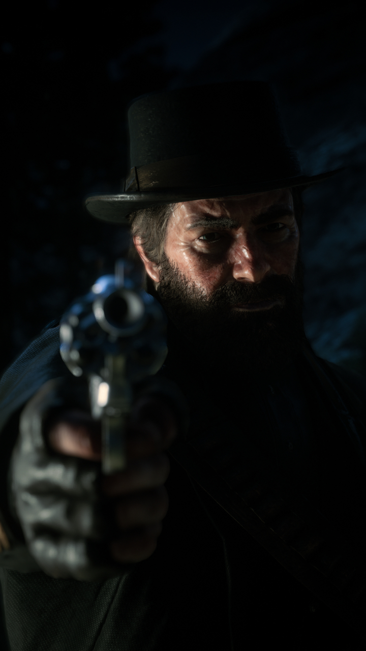 Mobile wallpaper: Video Game, Red Dead