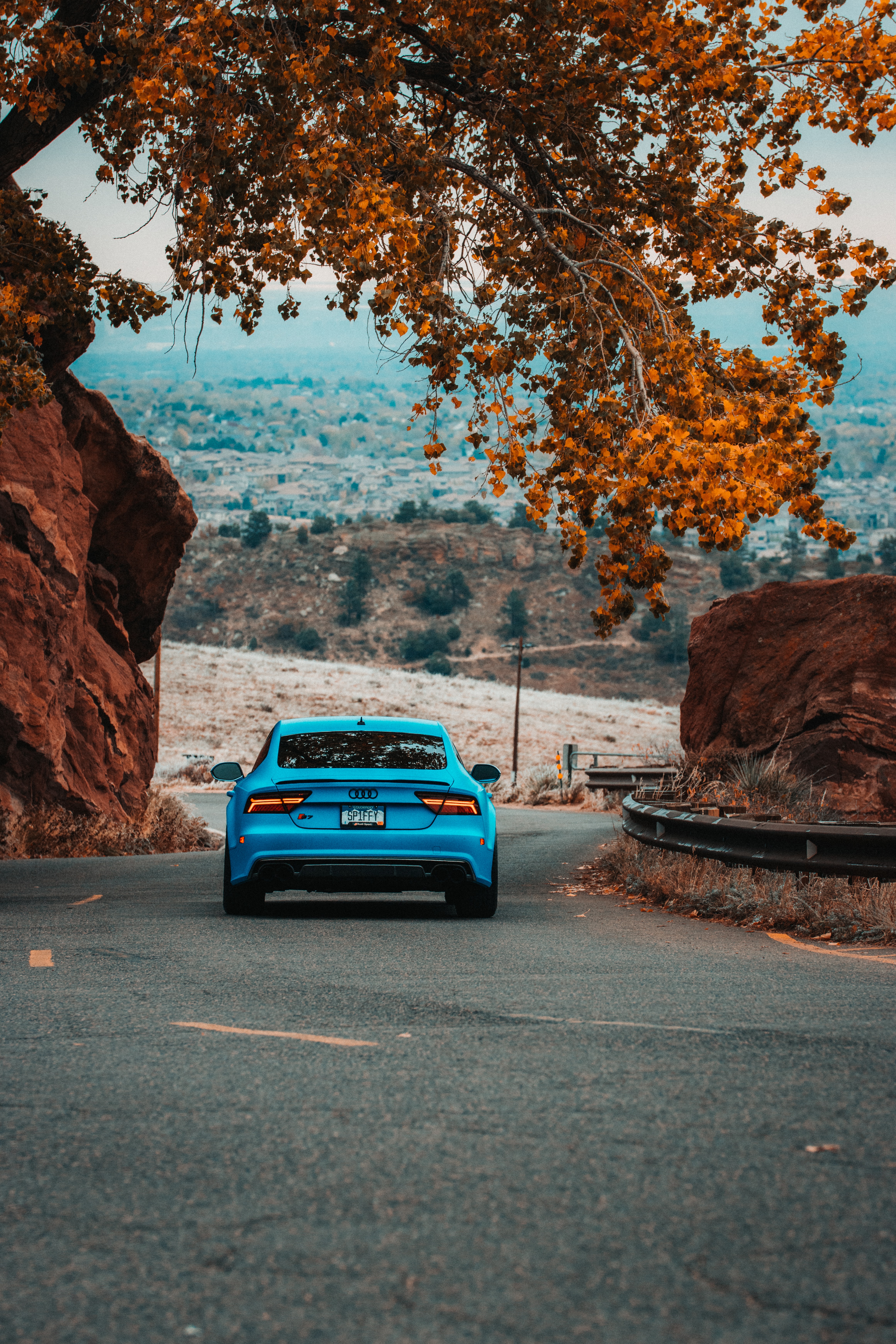 Mobile wallpaper: Audi, Audi S7, Road