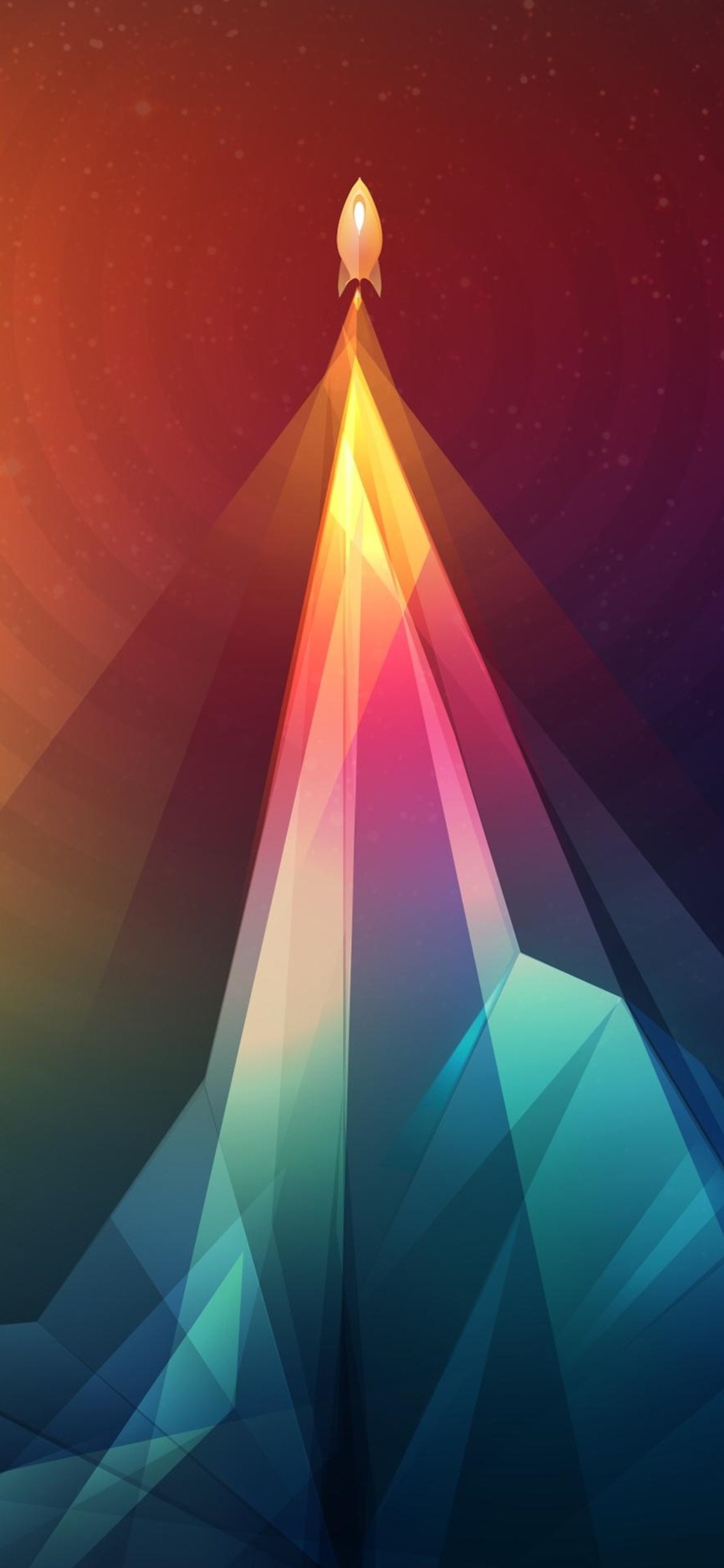 Scifi Rocket Colorful