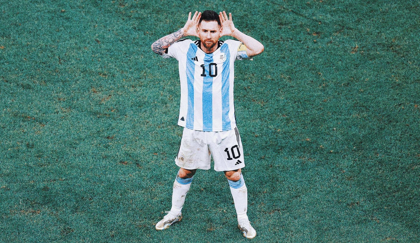 Lionel Messi on rally vs. Netherlands