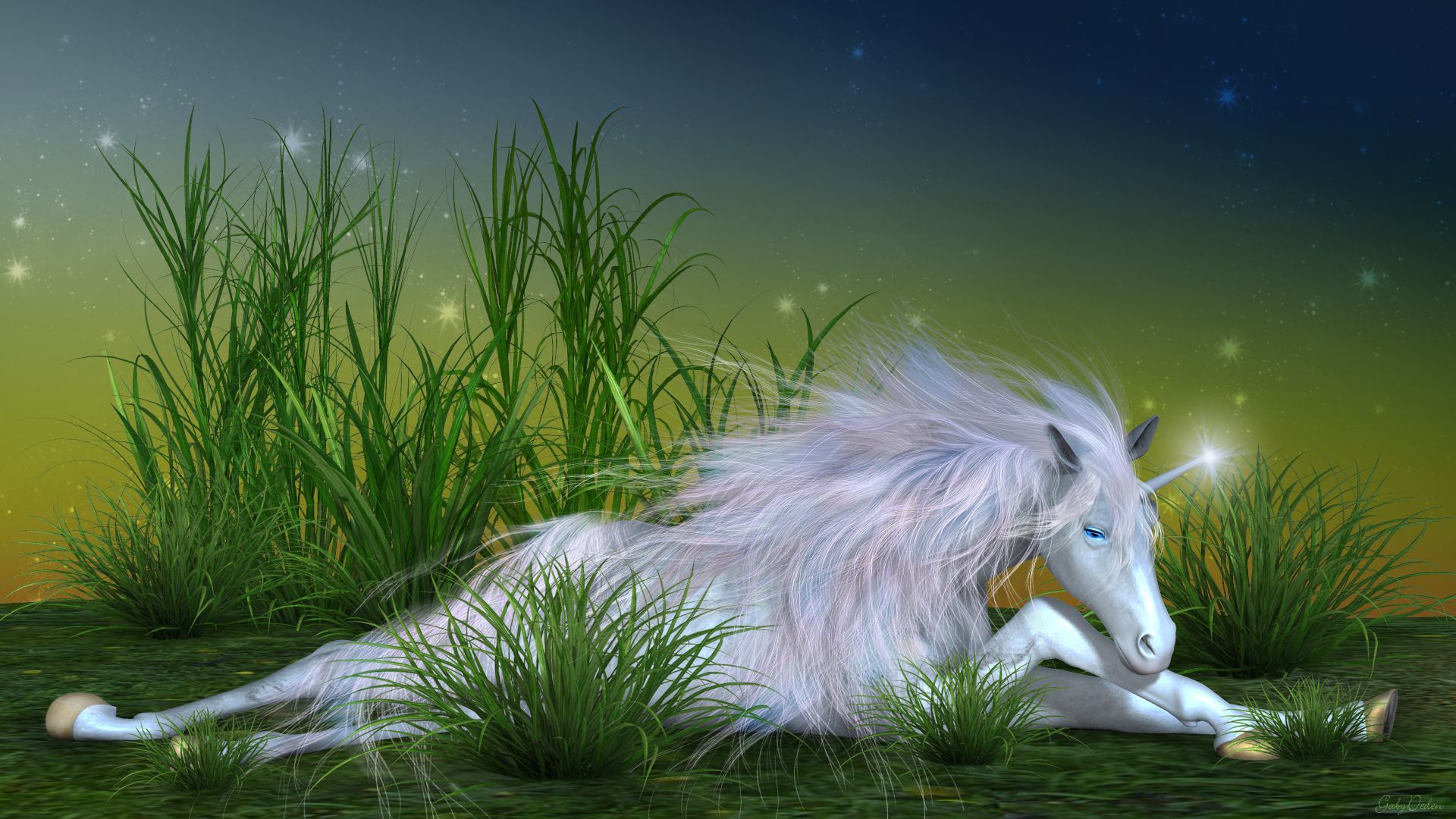 Download Fantasy Unicorn HD Wallpaper