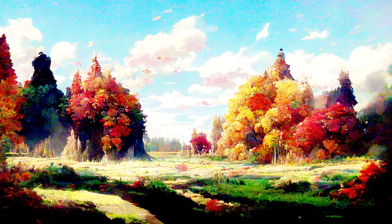 Download Autumn, Forest, Digital Art