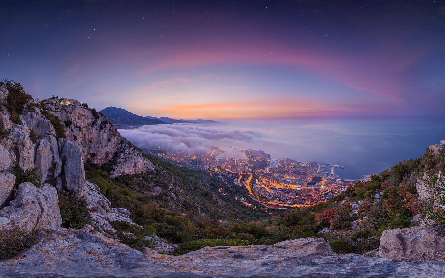 Summer Sunrise Fog Wallpaper