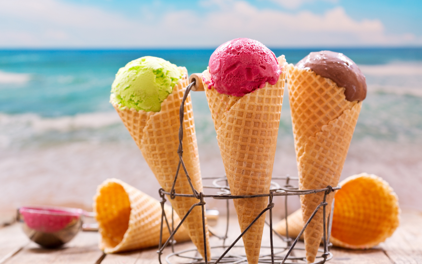 Download wallpaper 1440x900 ice cream