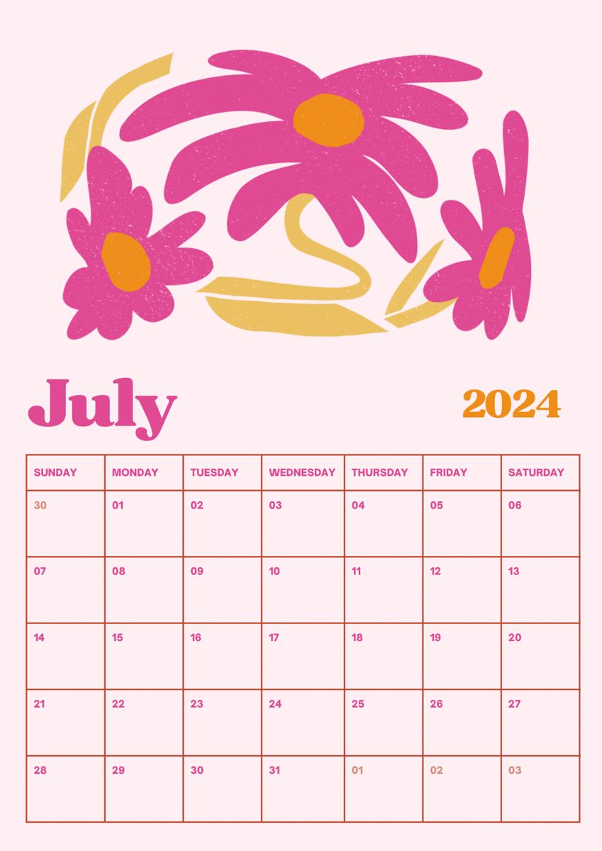 July Calendar 2024