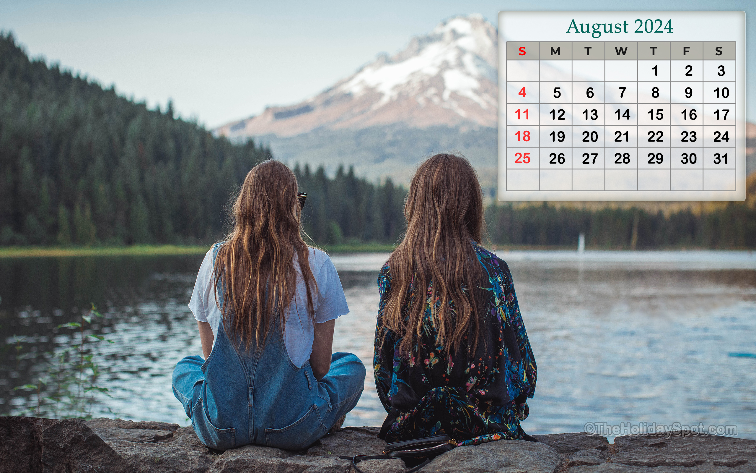 4K Month wise Calender Wallpaper 2024