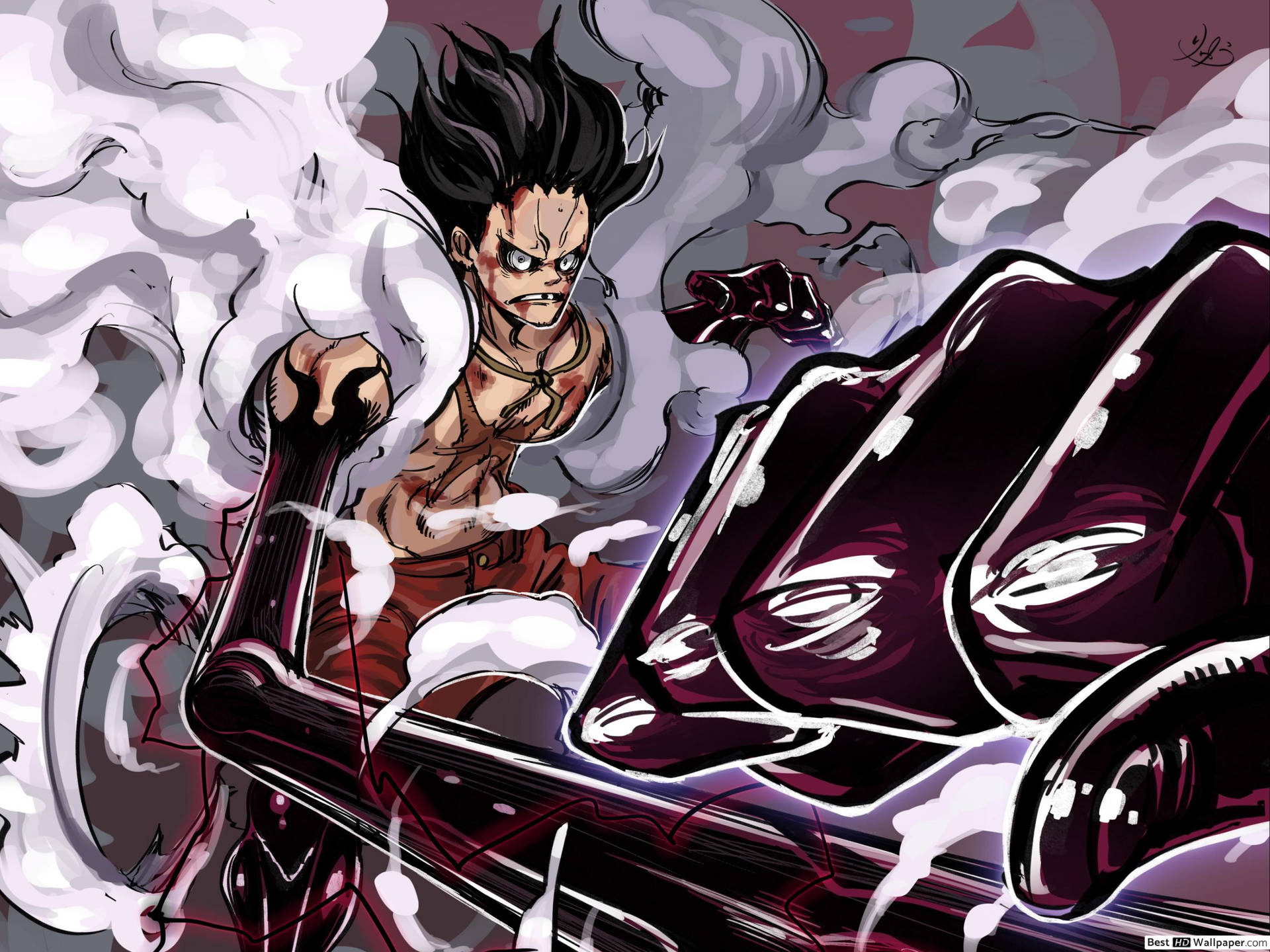 Download free Luffy Gear 4 Exhausted