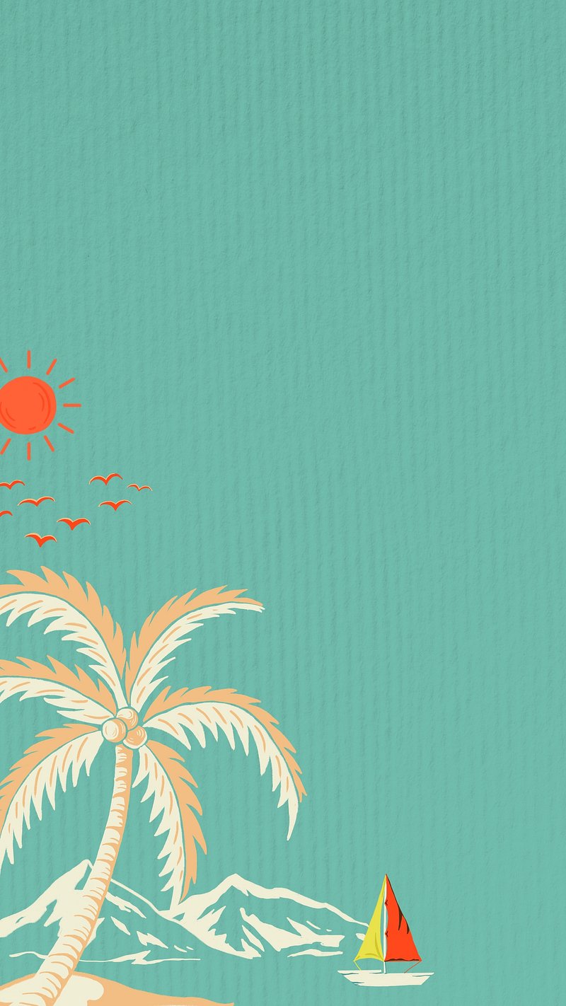 Aesthetic beach quote iPhone wallpaper