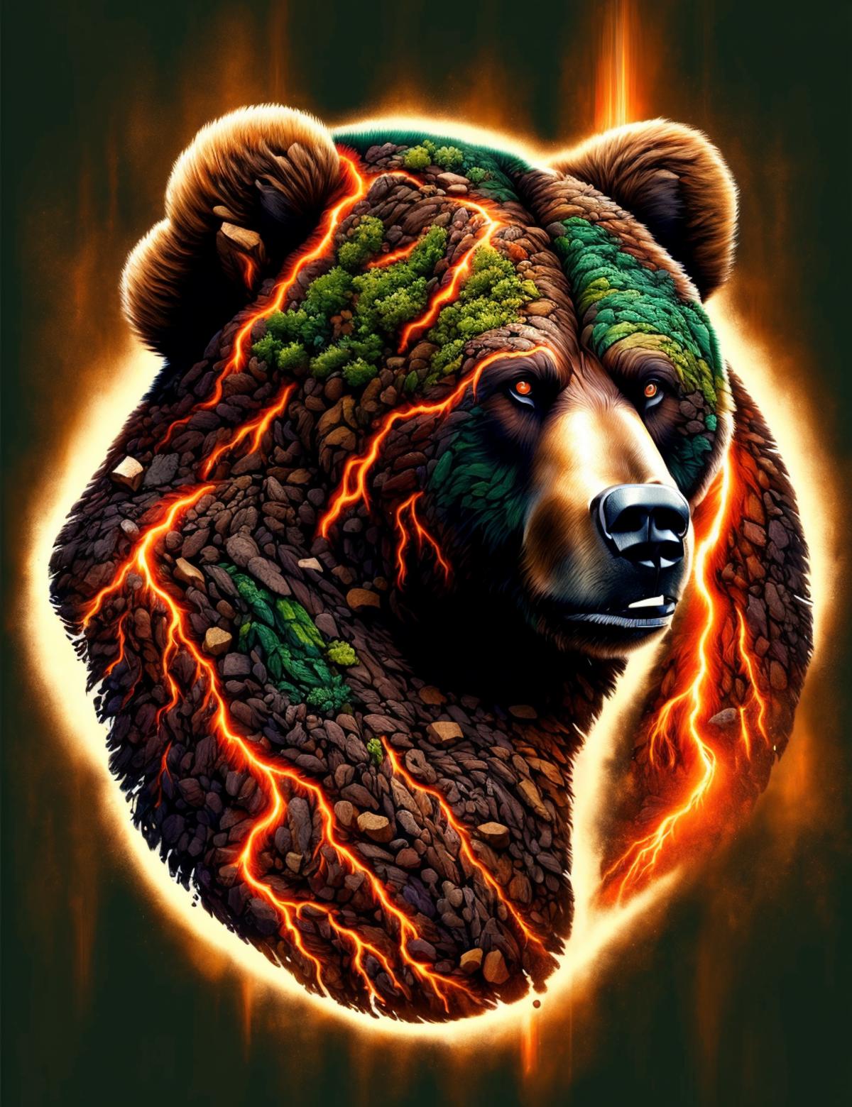 There is a bear that is standing in