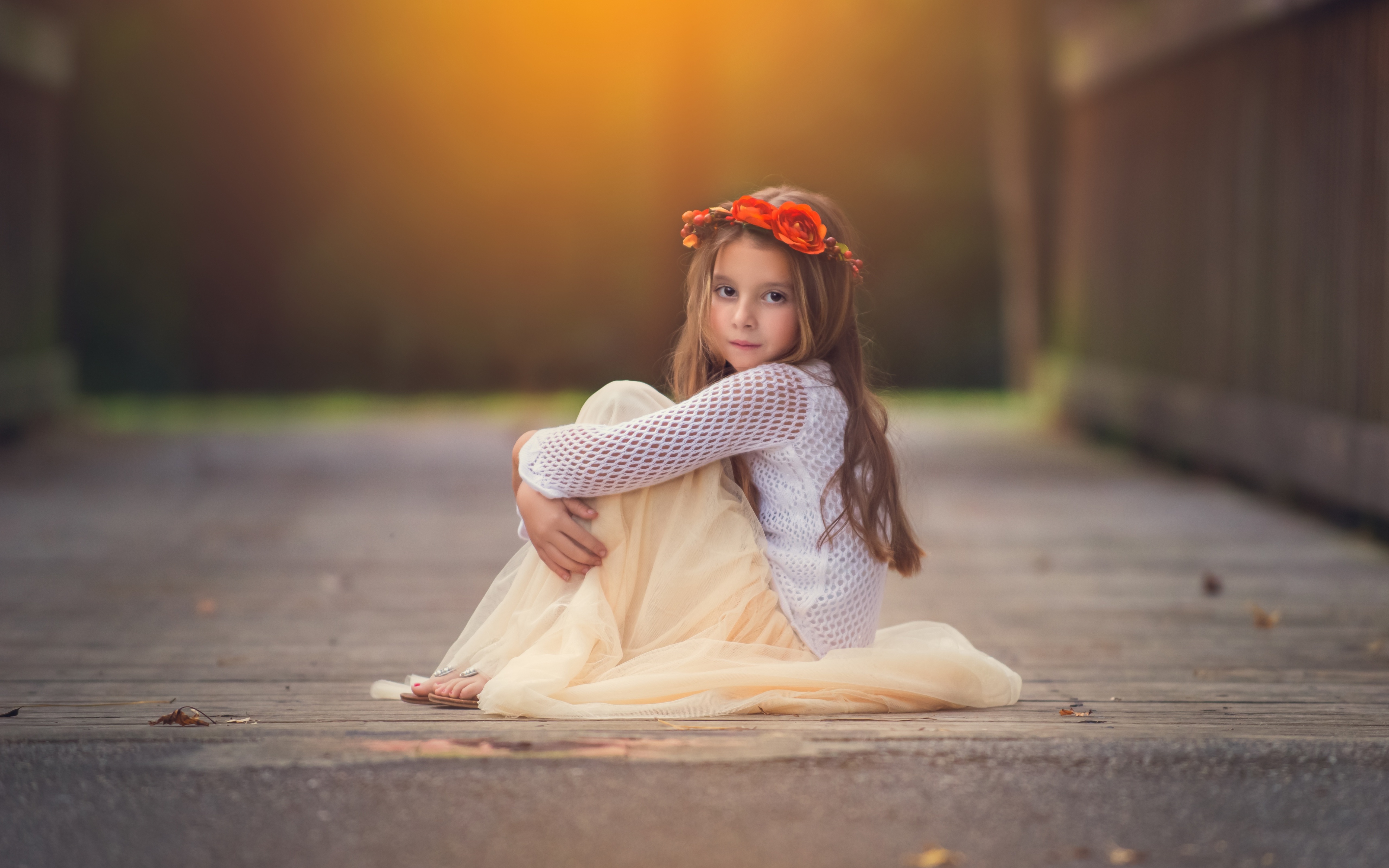 Free Little Girl 4K Wallpaper & Desktop HD Background for PC