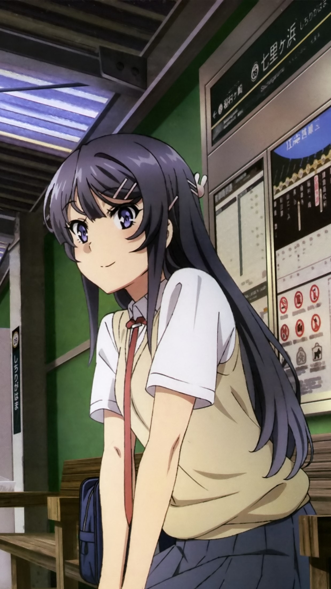 Mobile wallpaper: Anime, Train Station