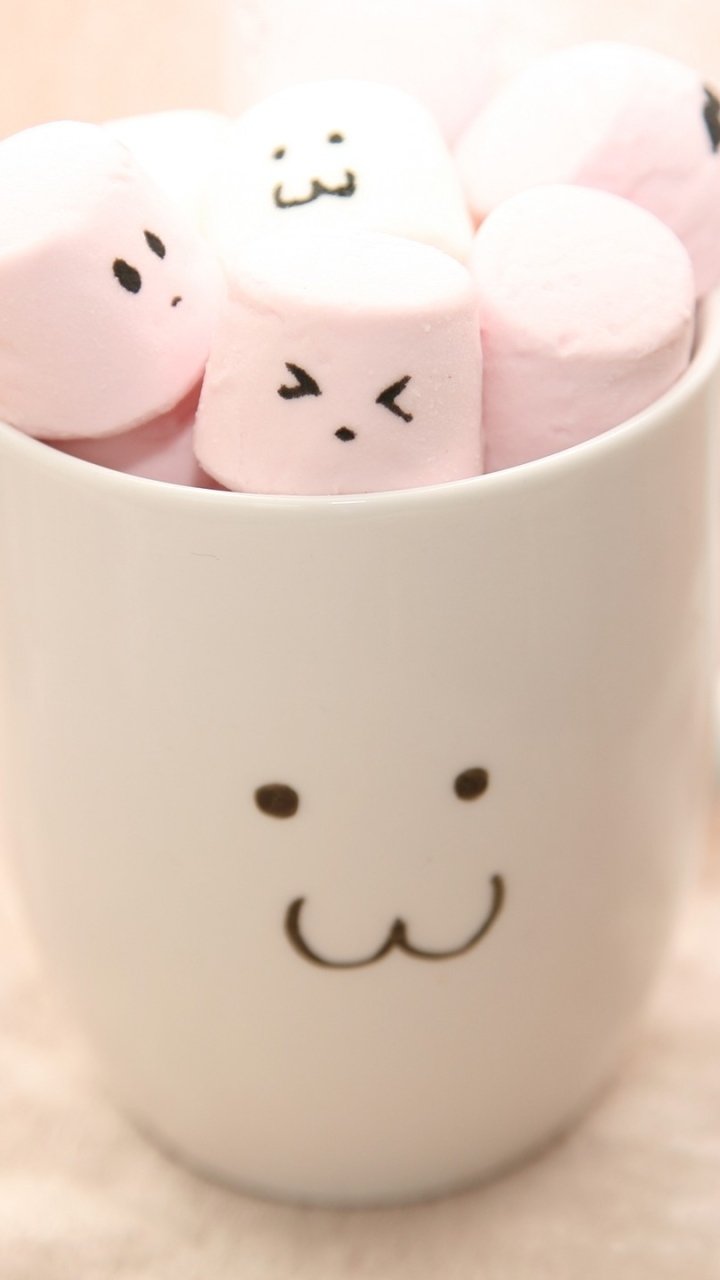 Food Marshmallow Phone Wallpaper