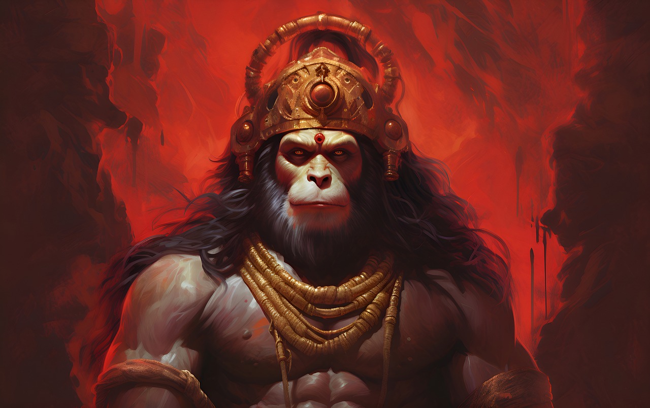 Hanuman, Painting