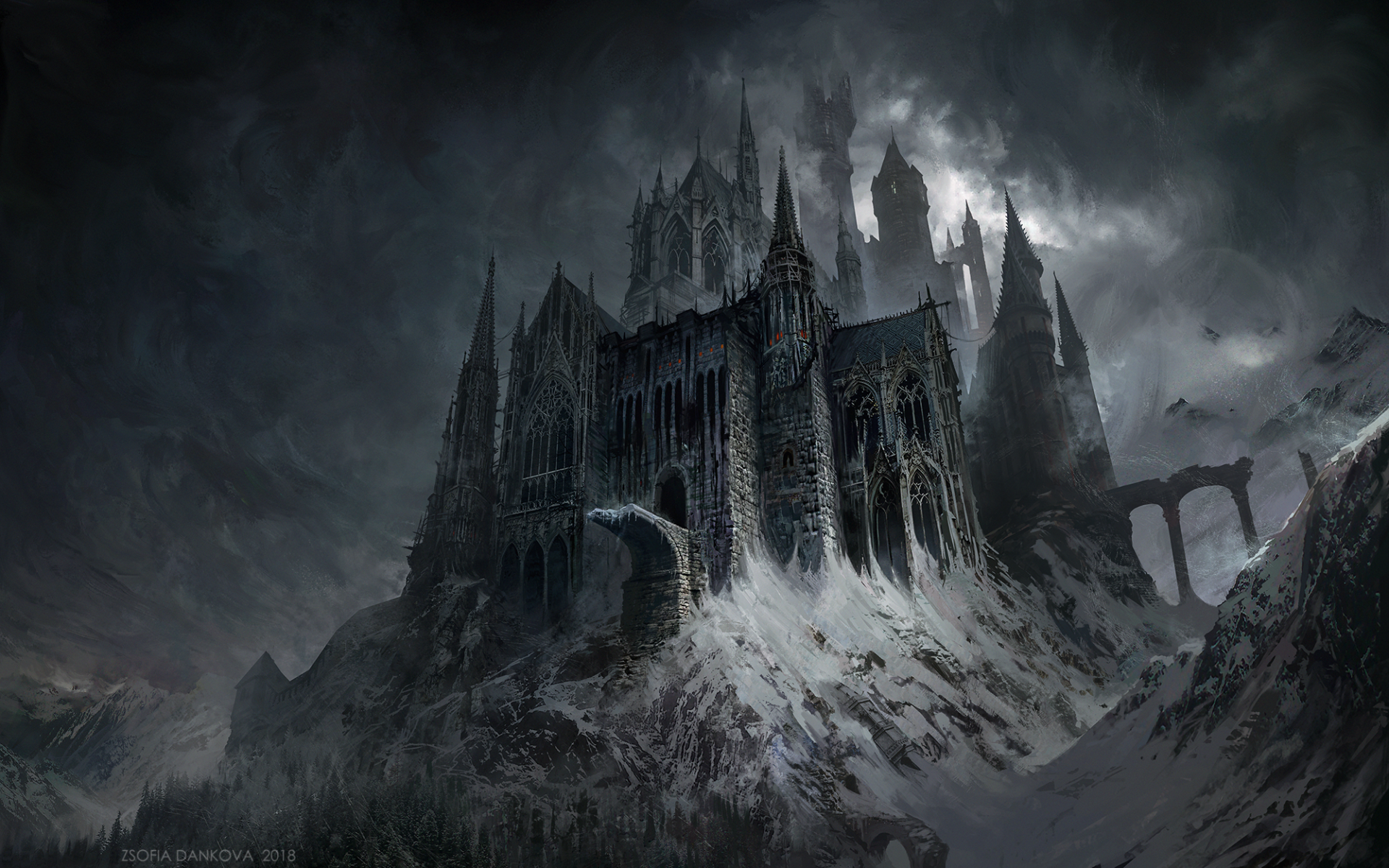 Dark Castle HD Wallpaper