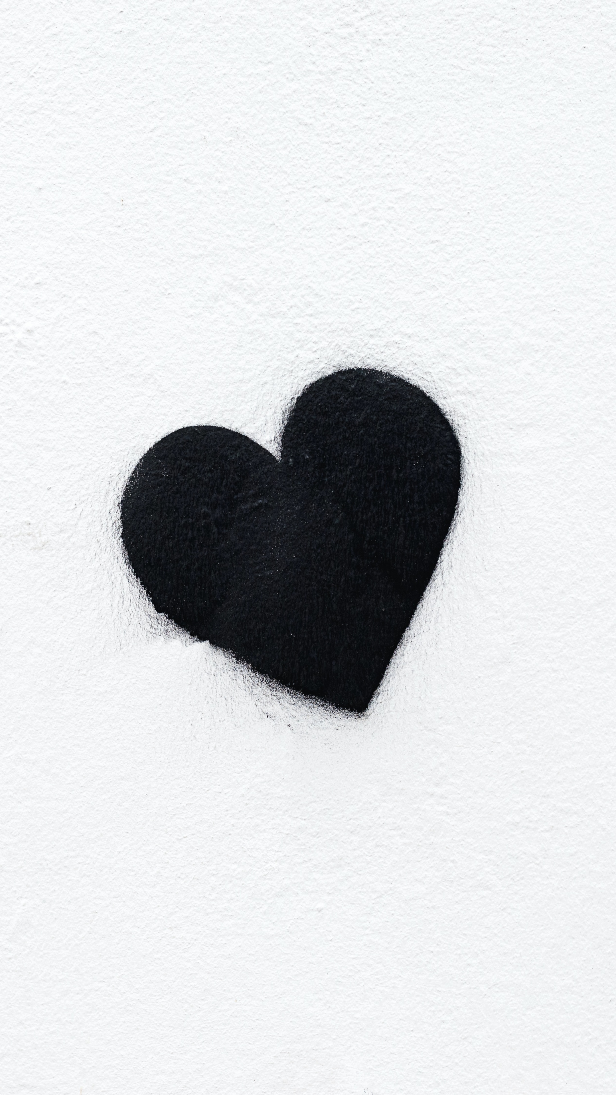 Black heart Wallpaper 4K, Love heart