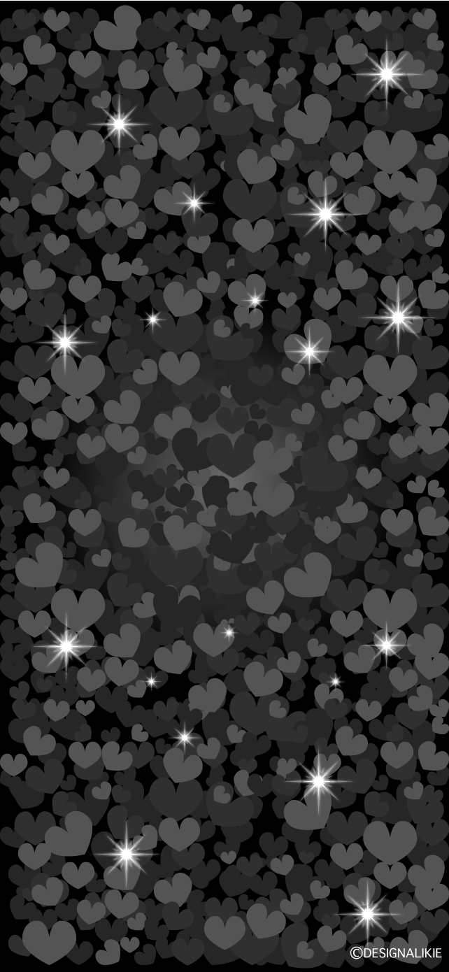 Glitter Black Heart Wallpaper