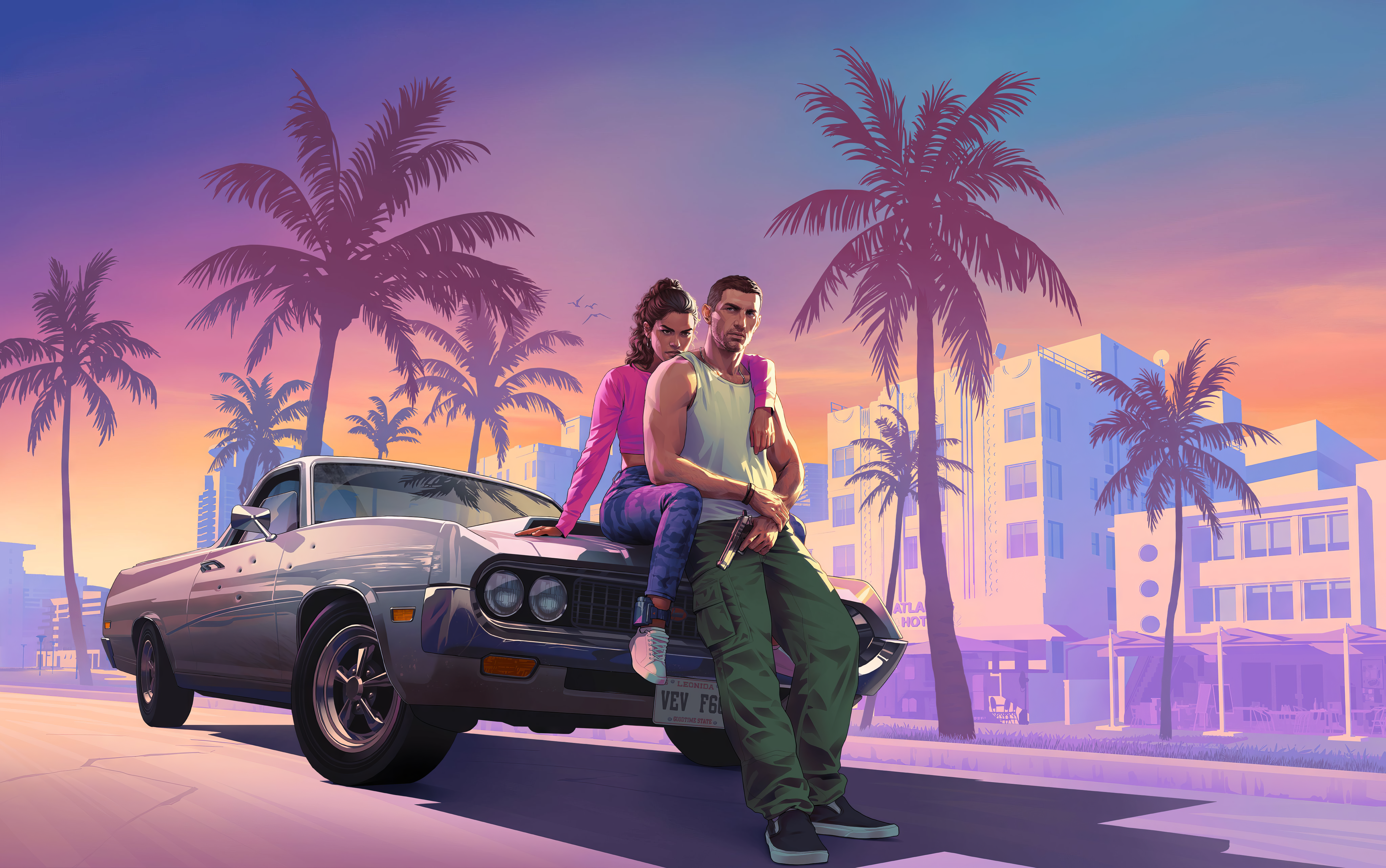8K Ultra HD Wallpaper of Grand Theft
