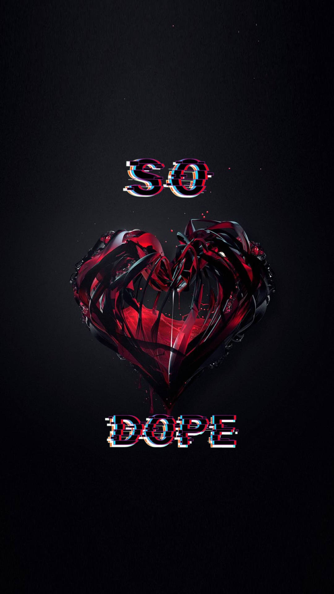 Broken Heart Black HD Wallpaper