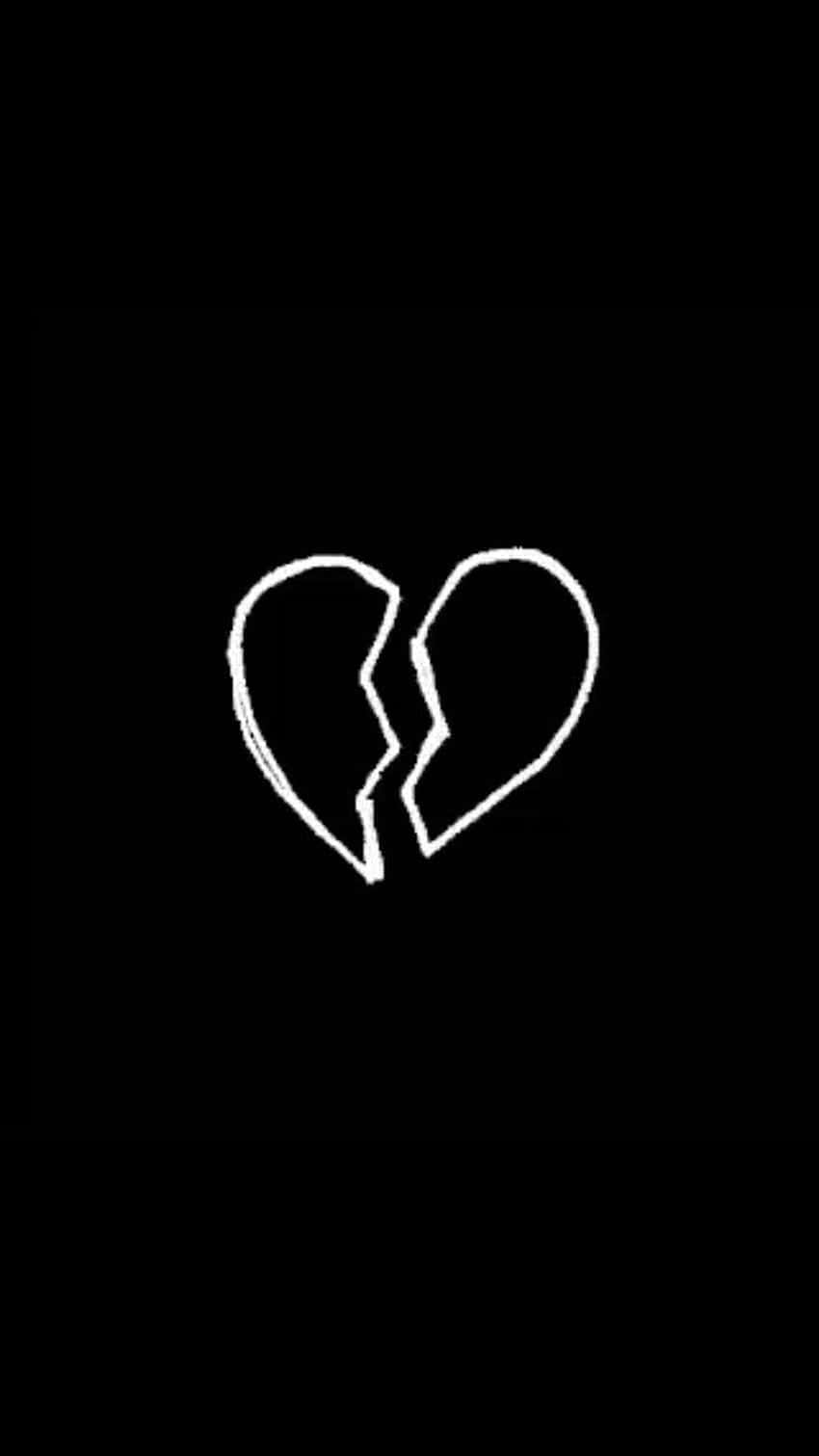 Black Heart iPhone Wallpaper
