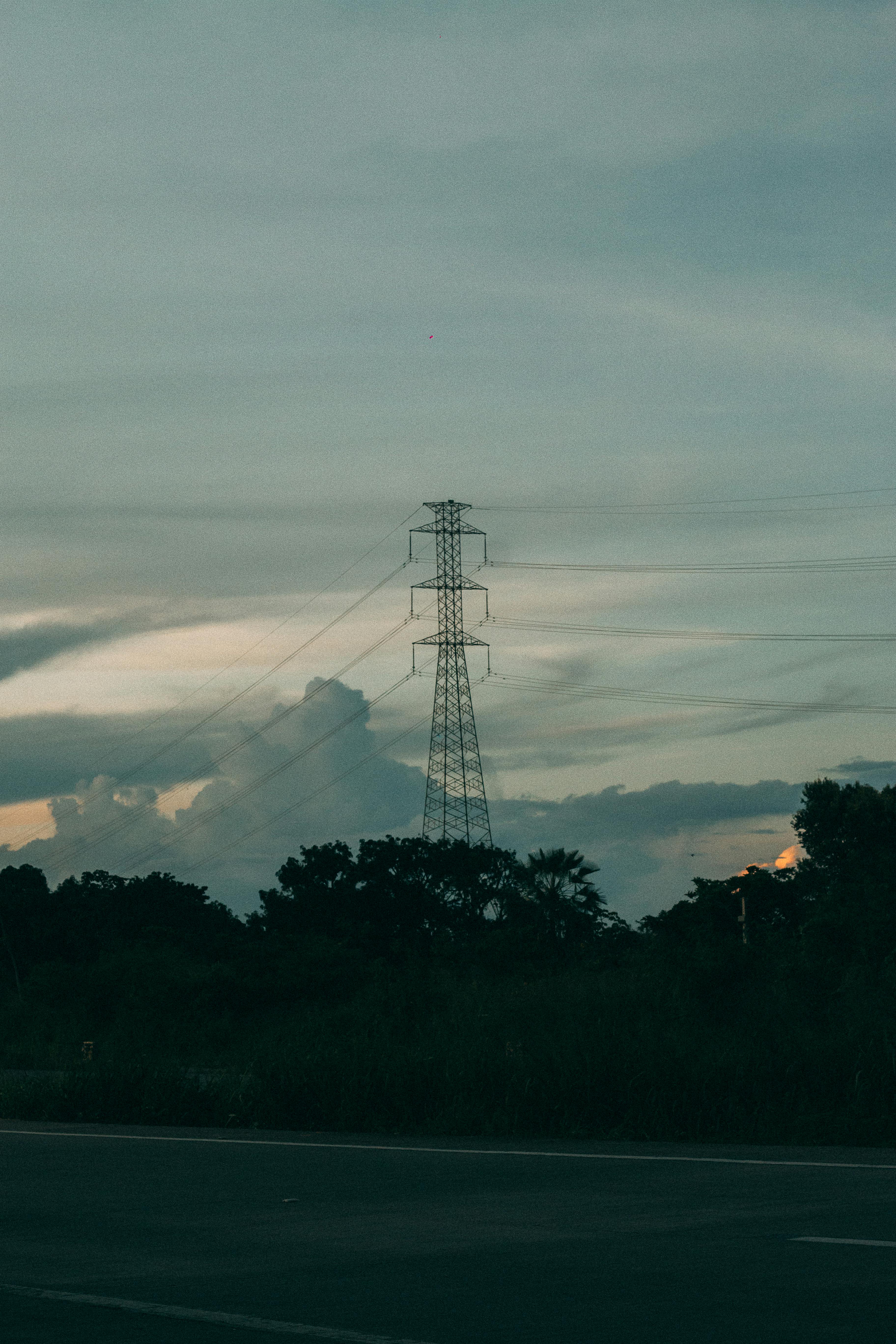 Power Lines Over a Field · Free