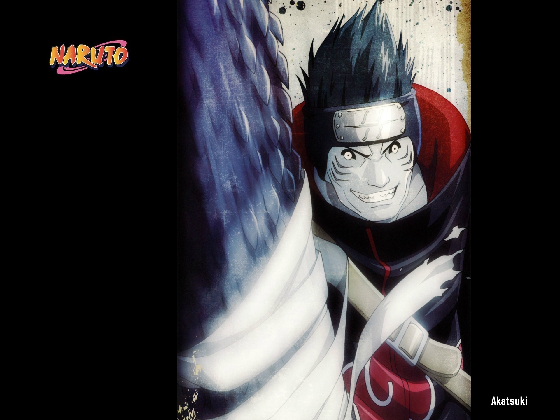 Wallpaper sword, teeth, grin, ninja