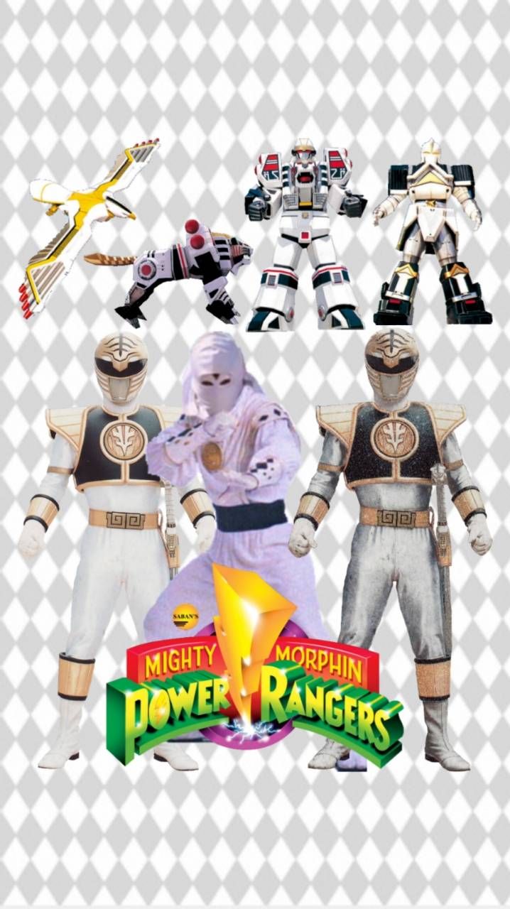 Mighty Morphin White Wallpaper