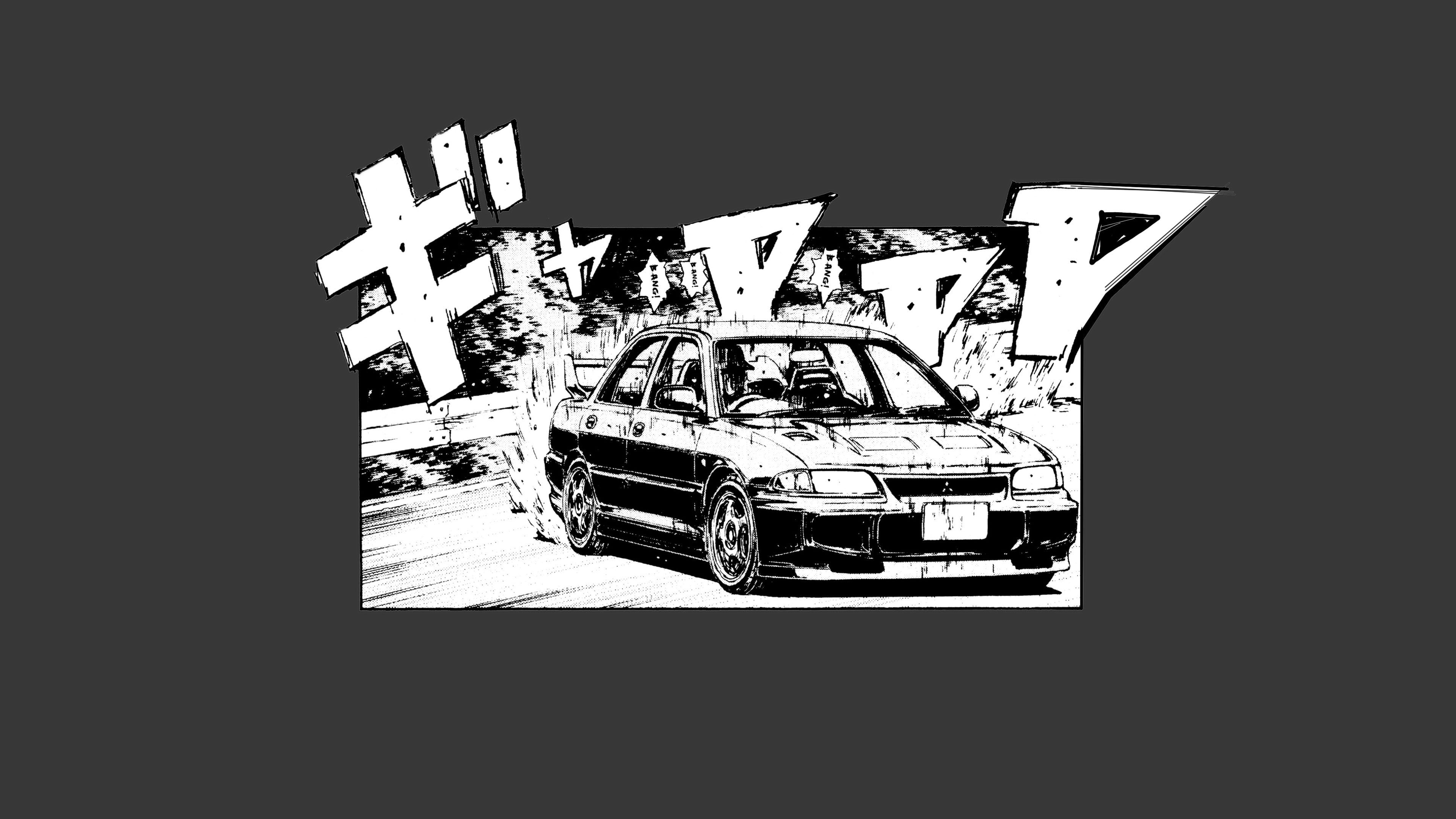HD wallpaper: Initial D, Mitsubishi