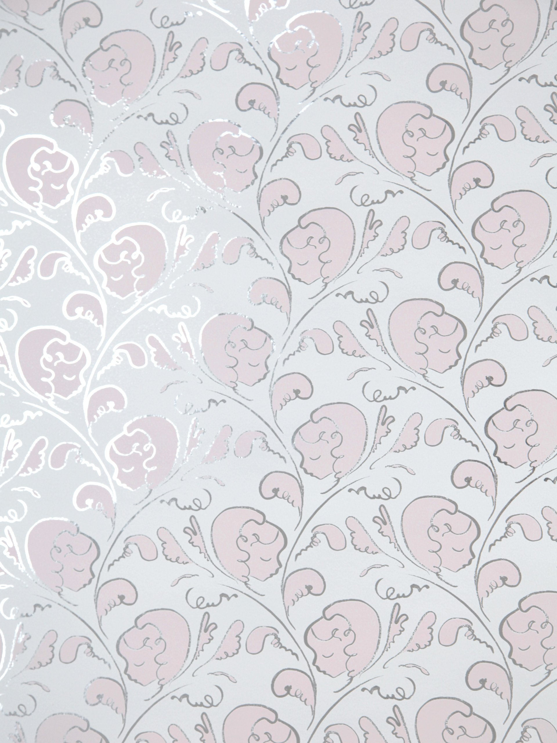 Dream silver pink wallpaper.