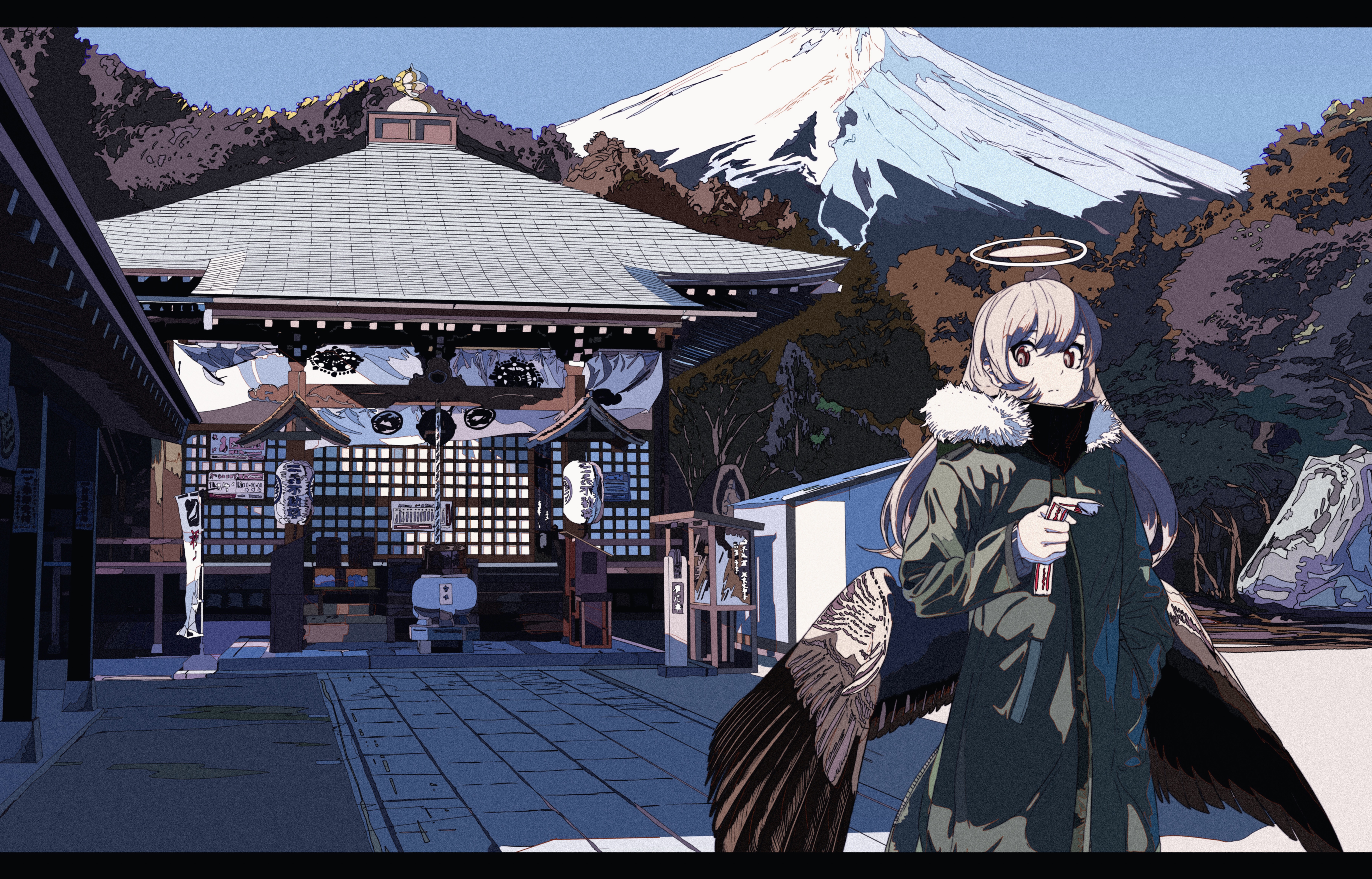 Mount Fuji Angel Temple Anime Original