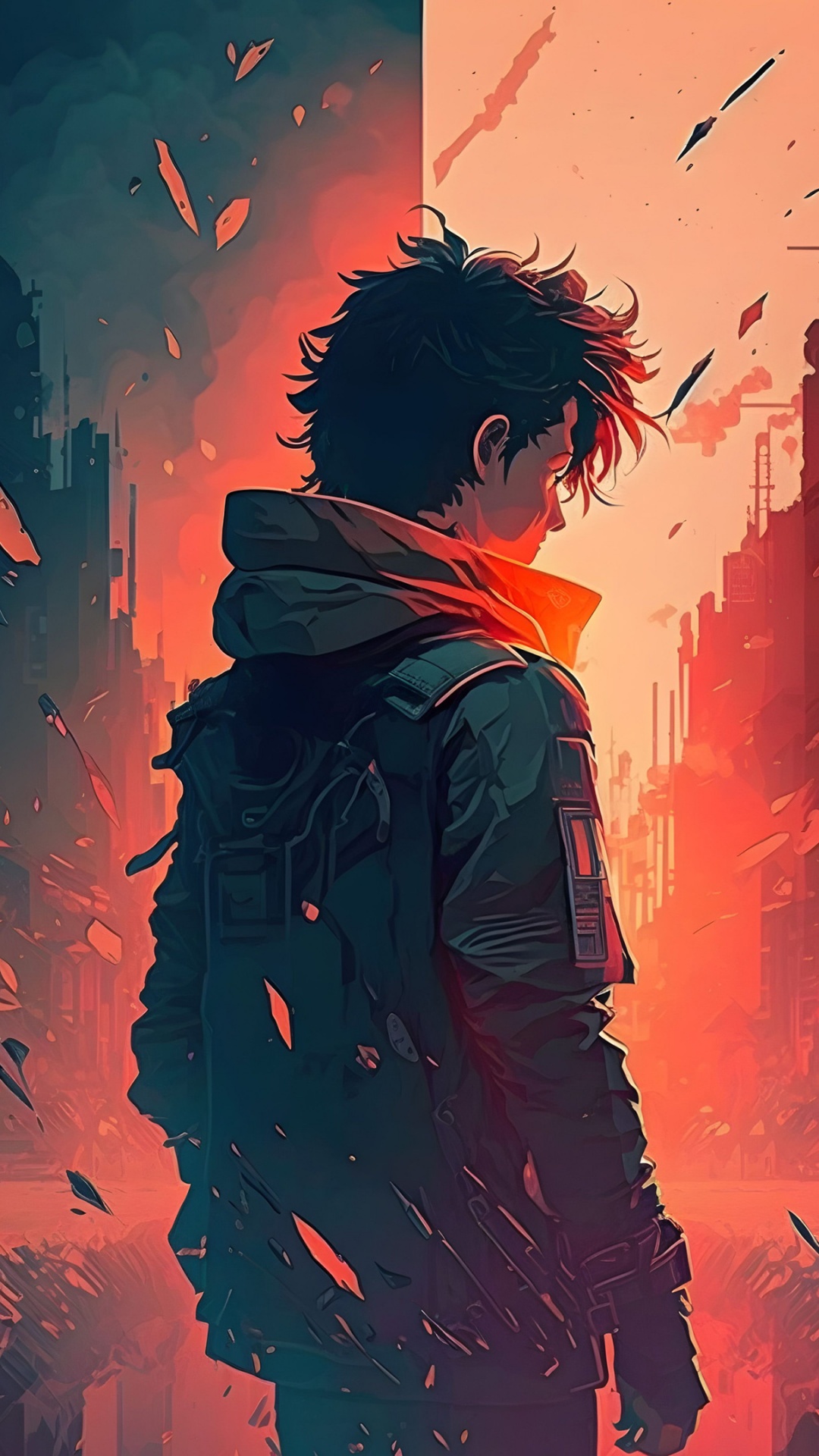 Lofi boy Wallpaper 4K, AI art, Illustration