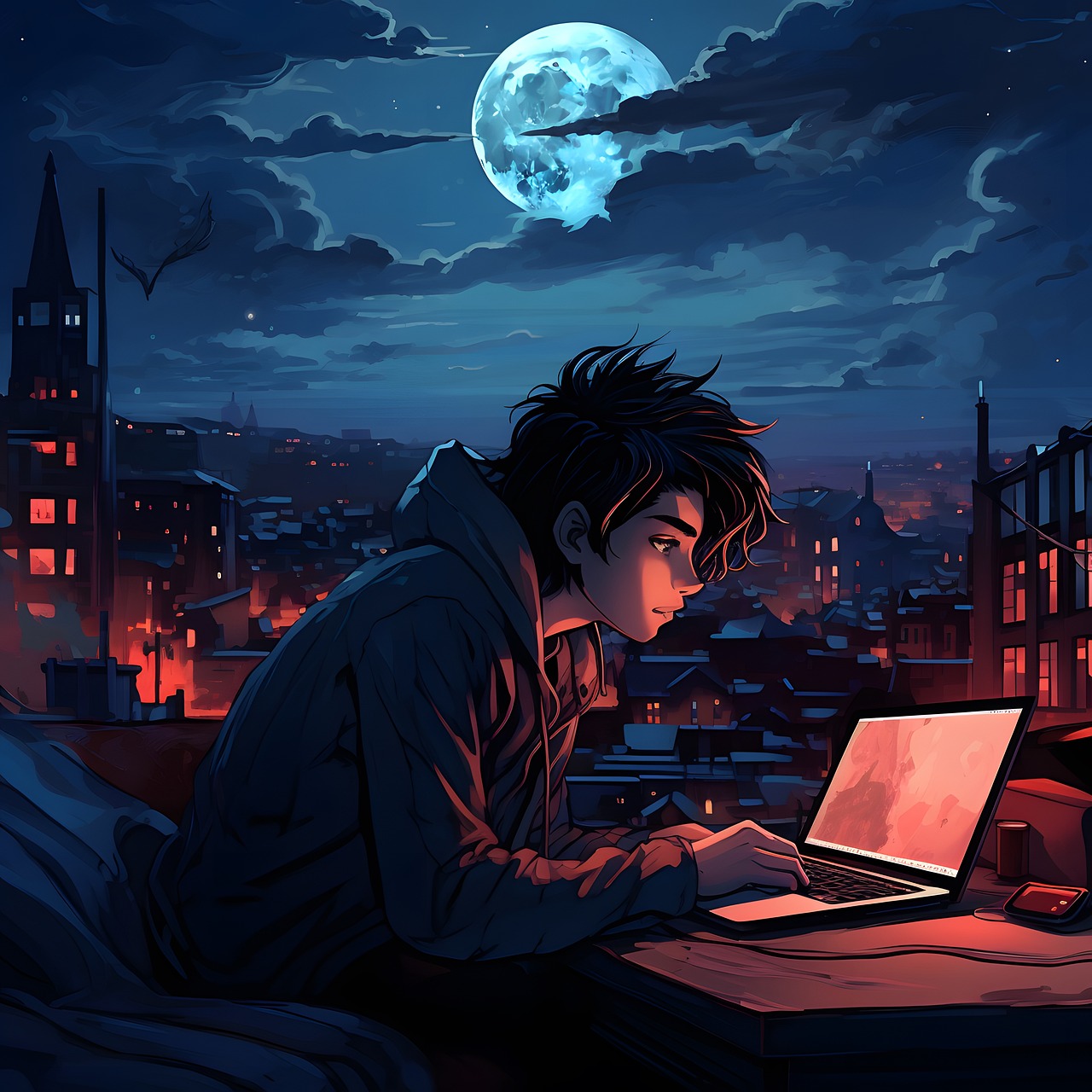 Download, Boy, Night