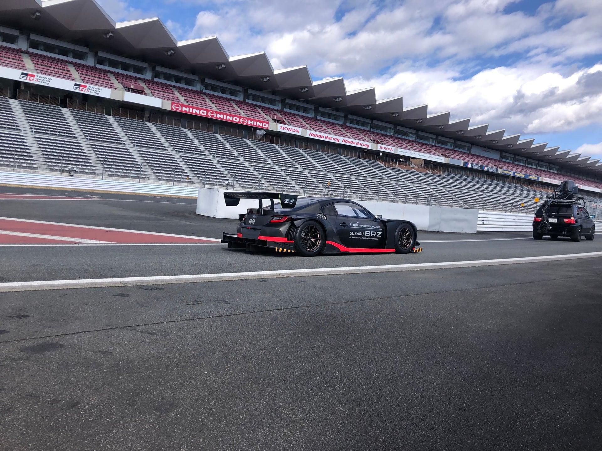 A Subaru BRZ promotional video is being