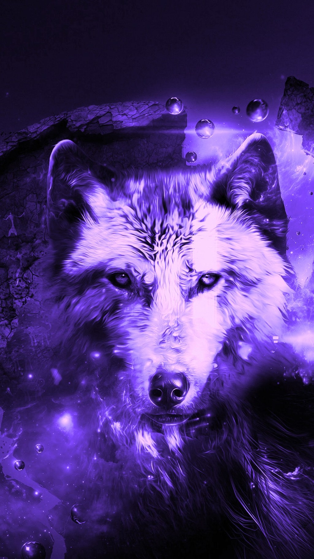 3D iPhone Wallpaper Wolf