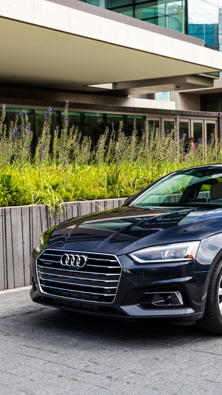 wallpaper 750x1334 audi a5, black