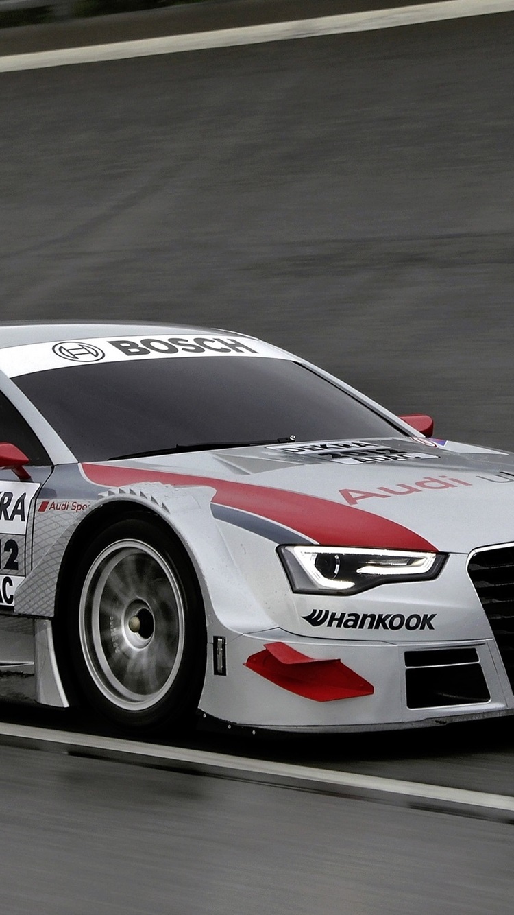 Audi A5 DTM supercar, speed 750x1334