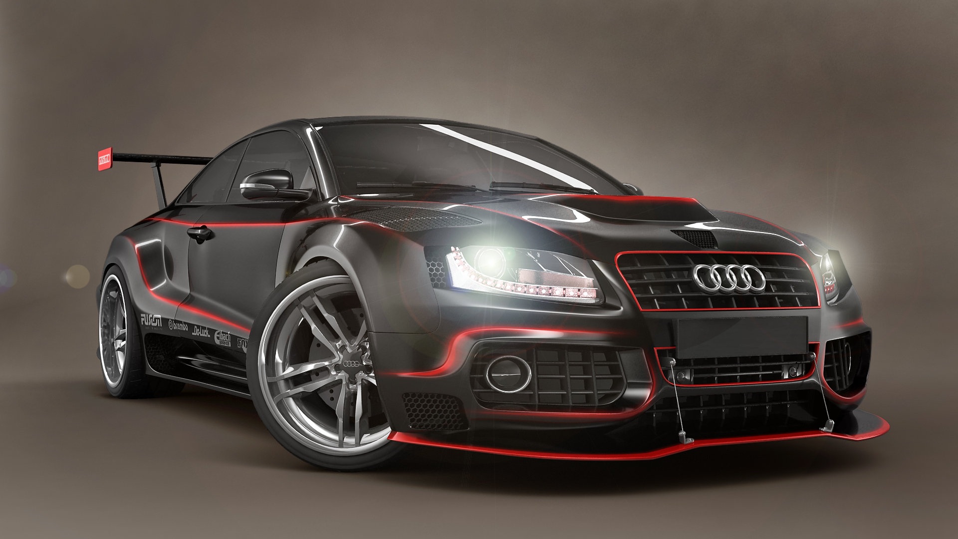 Audi Black and Red Tuning / Good