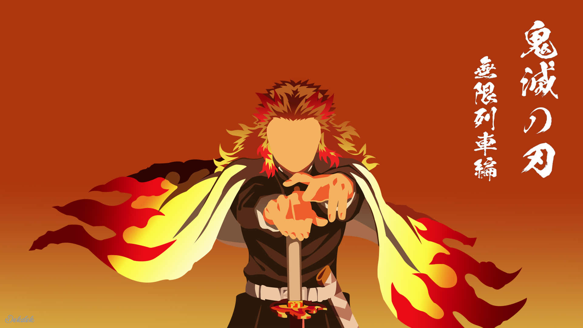 Download Rengoku Minimalist 1920x1080 Wallpaper