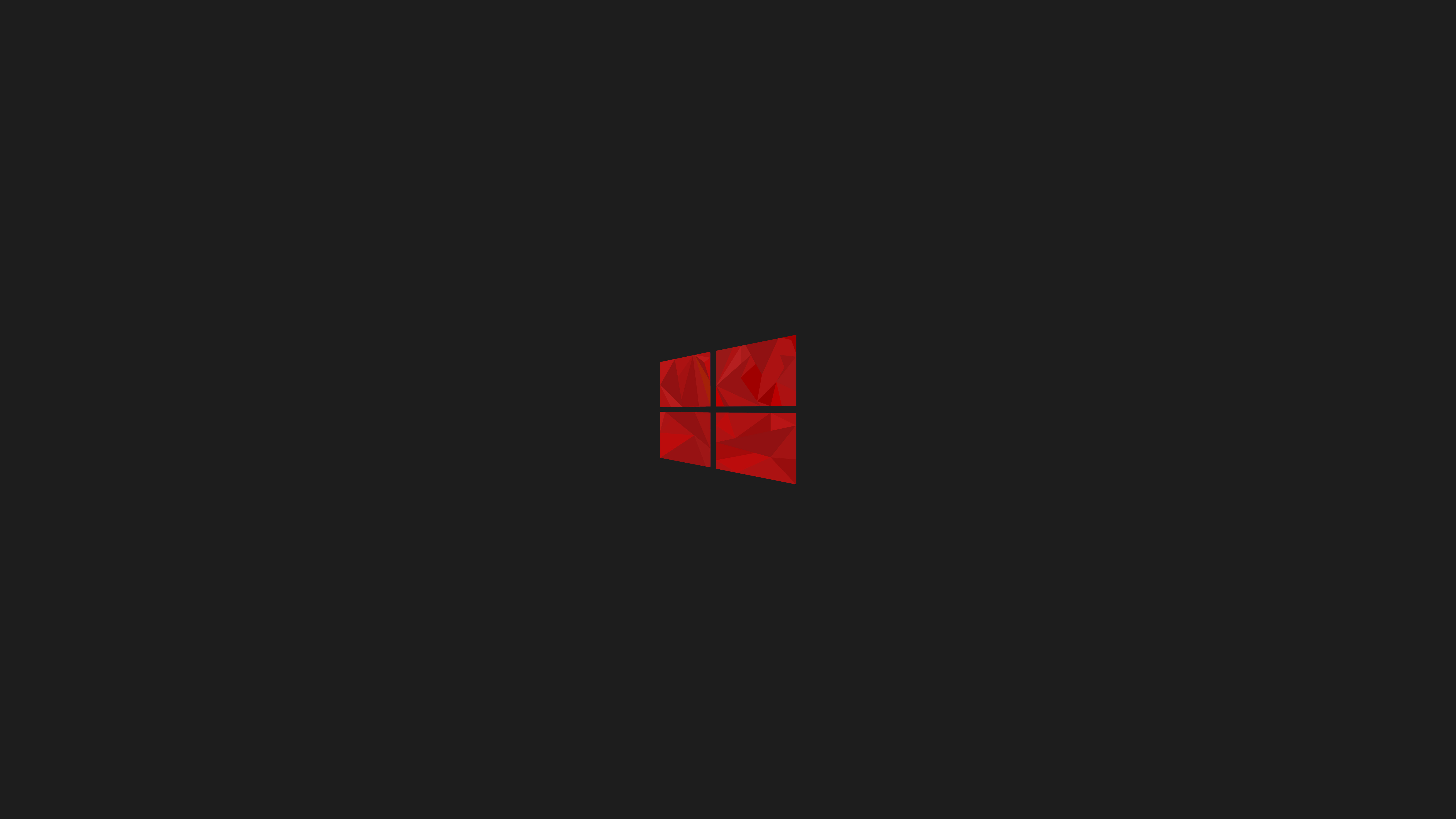 Windows 10 Red Minimal Simple