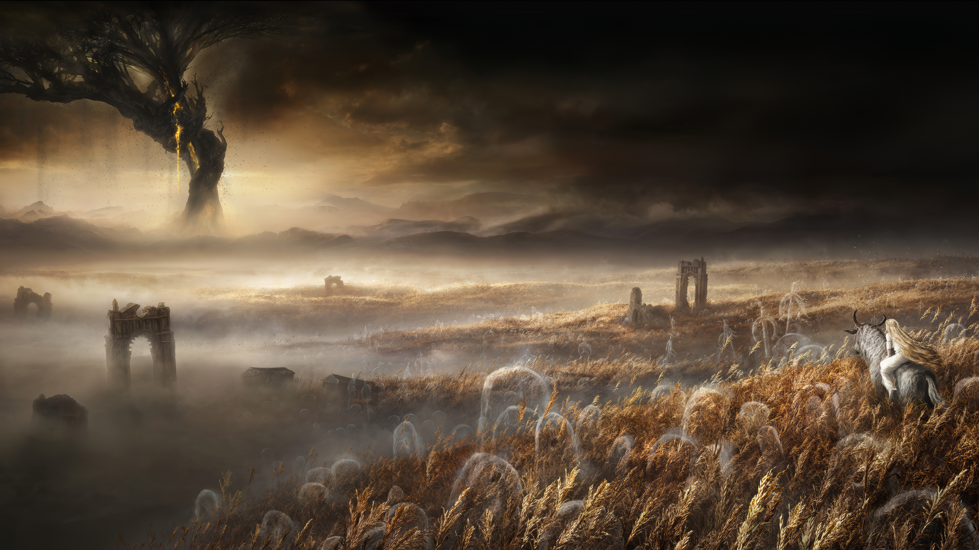 Elden Ring Mystic Landscape HD Wallpaper