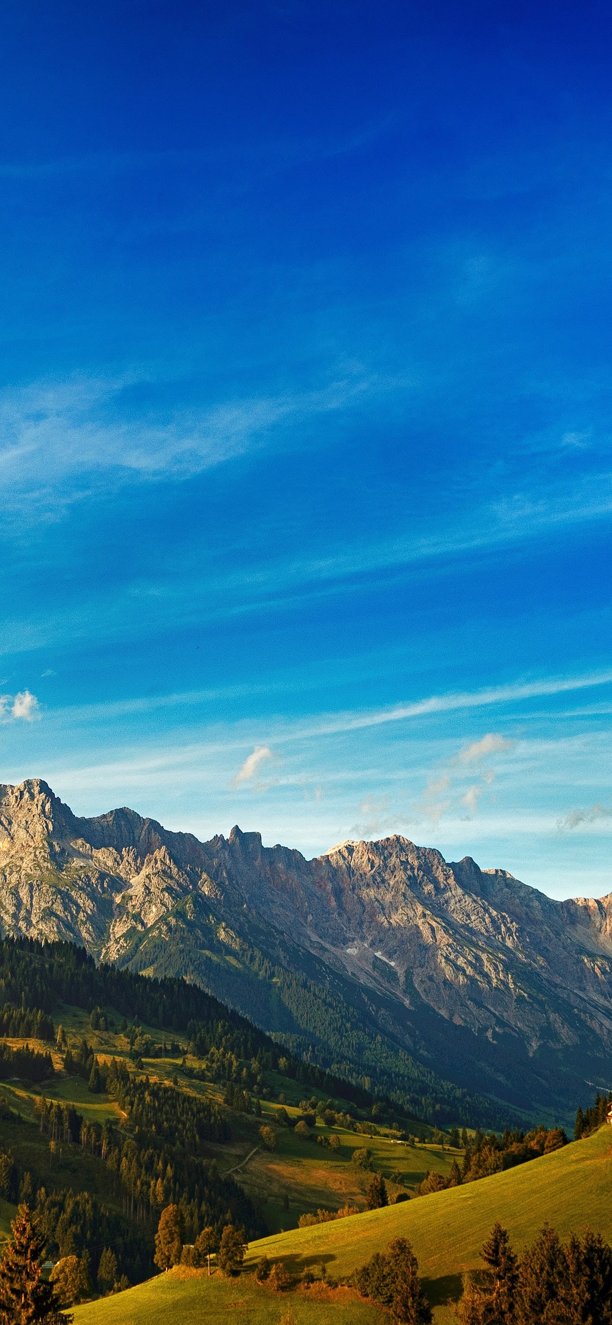 Blue Sky Landscape 8K Wallpaper