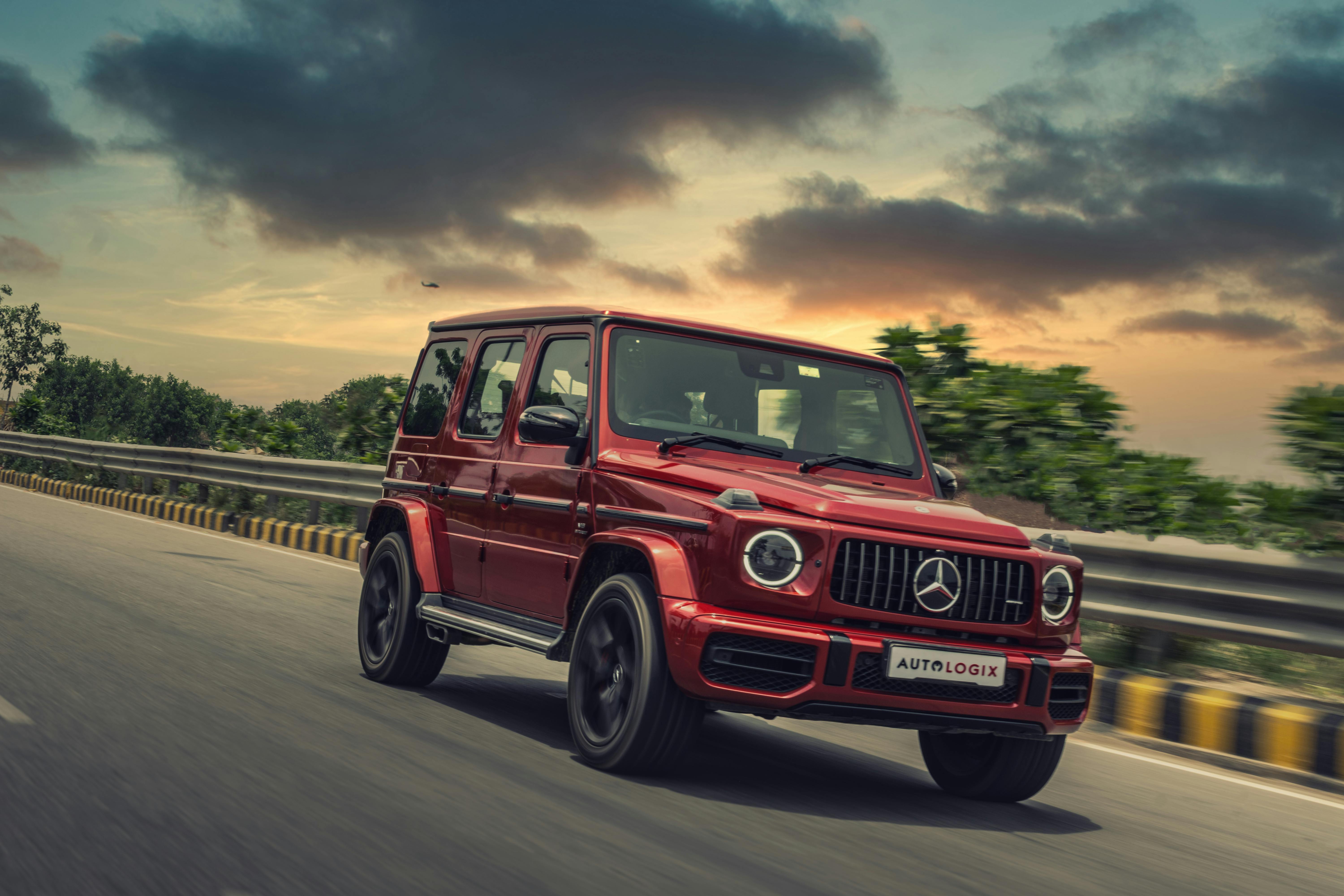 Red Mercedes Benz G Wagon · Free Stock