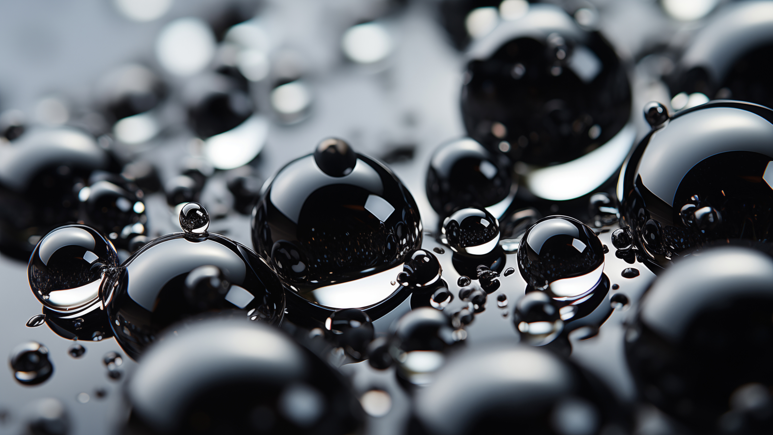 Abstract water droplets Ultra HD 4K