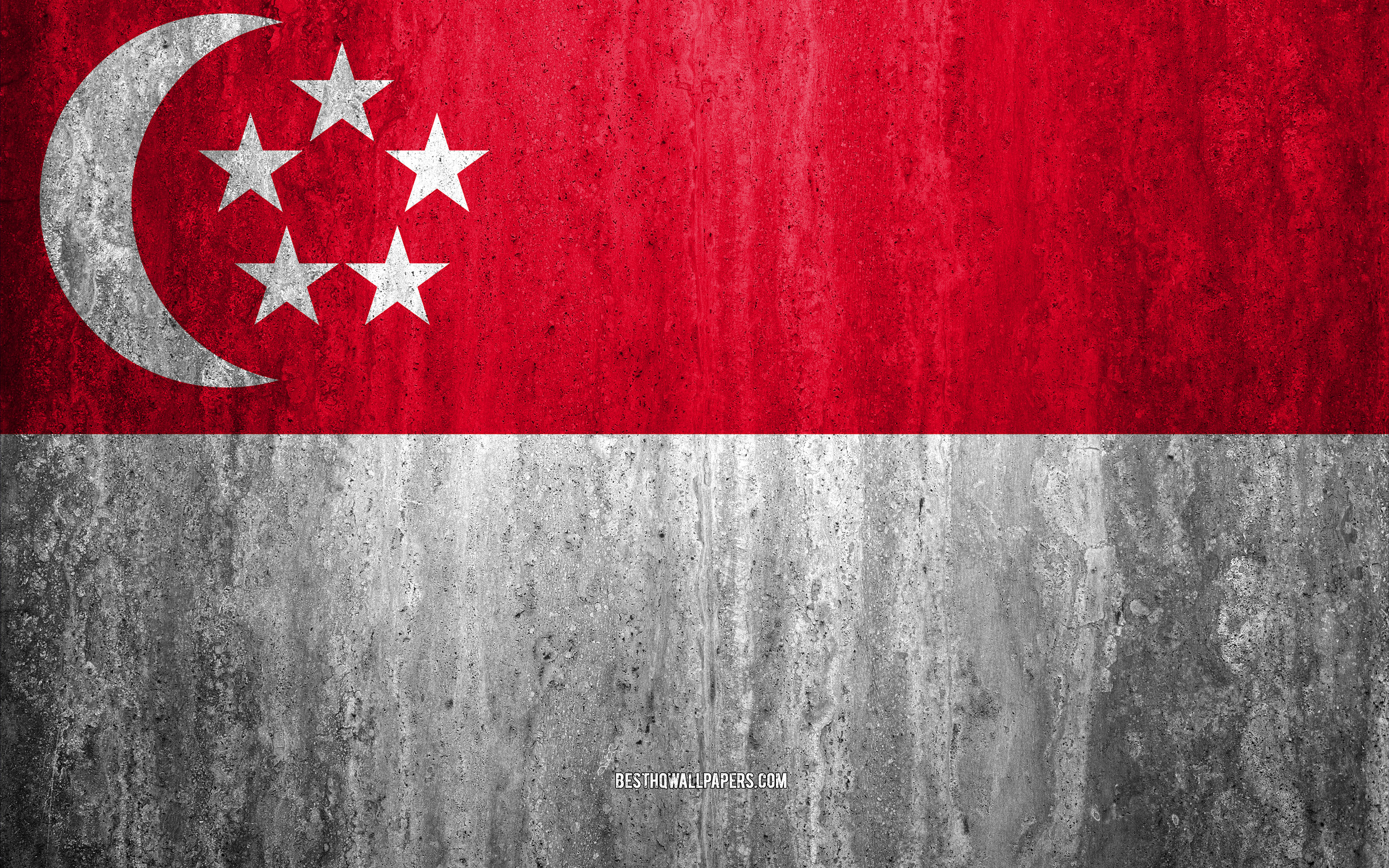 Download wallpaper Flag of Singapore